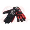 Jazdecké rukavice WCC čierne/červené Jazdecké rukavice WCC čierne/červené