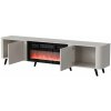 Cama Volare RTV skříňka 200 x 39 x 49 cm kašmír + krb Cama Volare RTV skříňka 200 x 39 x 49 cm kašmír + krb