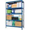 KOVONA Kovový regál FUTUR 350,1800x900x600/5 polic modrý