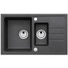 Alveus Intermezzo granitový drez 78x48 cm čierna 1307091 Alveus Intermezzo granitový drez 78x48 cm čierna 1307091