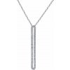 Silvego Diamantový náhrdelník (0,19 ct) tyčka Ciri v bielom zlate DNN3877NGWD Silvego Diamantový náhrdelník (0,19 ct) tyčka Ciri v bielom zlate DNN3877NGWD