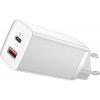 Baseus GaN2 Lite Quick Charger 65W, USB-A + USB-C, biela CCGAN2L-B02 Baseus GaN2 Lite Quick Charger 65W, USB-A + USB-C, biela CCGAN2L-B02