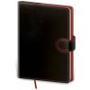 Helma 365 Linajkový zápisník Flip A5 čierno/červený Helma 365 Linajkový zápisník Flip A5 čierno/červený