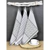 Luxusné kuchynské utierky, DORO GREY MIX egyptská bavlna set 3 ks Luxusné kuchynské utierky, DORO GREY MIX egyptská bavlna set 3 ks