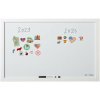 Biela magnetická tabuľa, 60x40cm (A2), popisná, biely drevený rám Biela magnetická tabuľa, 60x40cm (A2), popisná, biely drevený rám