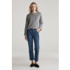 DŽÍNSY GANT STRAIGHT CROPPED STRIPED JEANS MID BLUE DŽÍNSY GANT STRAIGHT CROPPED STRIPED JEANS MID BLUE