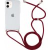 AppleKing transparentný kryt so šnúrkou na iPhone 12 mini - vínový - možnosť vrátiť tovar ZADARMO do 30tich dní AppleKing transparentný kryt so šnúrkou na iPhone 12 mini - vínový - možnosť vrátiť tovar ZADARMO do 30tich dní