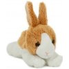 Králik ležiaci plyš 11x15cm hnedo-biely Králik ležiaci plyš 11x15cm hnedo-biely