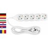 Cable GERMAN socket Strend Pro DG-805B 3,00 m, 5 sockets, HU, RO, SRB, CRO Cable GERMAN socket Strend Pro DG-805B 3,00 m, 5 sockets, HU, RO, SRB, CRO