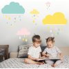 INSPIO Nálepka Oblaky na stenu za IKEA police 002op 90x90 hviezdy a oblaky žltá, ružová, plnofarebný motív INSPIO Nálepka Oblaky na stenu za IKEA police 002op 90x90 hviezdy a oblaky žltá, ružová, plnofarebný motív