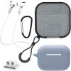 AppleKing praktická sada 5v1 pre AirPods Pro 2 - modrosivá - možnosť vrátiť tovar ZADARMO do 30tich dní AppleKing praktická sada 5v1 pre AirPods Pro 2 - modrosivá - možnosť vrátiť tovar ZADARMO do 30tich dní