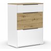 DREVONA Komoda ZOE 03, biela - dub artisan DREVONA Komoda ZOE 03, biela - dub artisan
