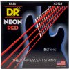 DR Strings Neon Red NRB5-45 DR Strings Neon Red NRB5-45