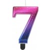 Dortisimo Tortové sviečky -metalická nočná obloha 7 (8cm) Dortisimo Tortové sviečky -metalická nočná obloha 7 (8cm)