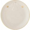 Bloomingville Biely dezertný kameninový tanier s vianočným motívom 16 cm Starry