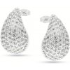 Liu Jo Oceľové náušnice so zirkónmi Tear Drop Essential LJ2718