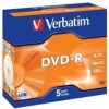 VERBATIM DVD-R 4,7GB 16x jewel box (bal=5ks) 43519 VERBATIM DVD-R 4,7GB 16x jewel box (bal=5ks) 43519