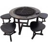 Ohnisko Strend Pro Grill, kovové, 4 stoličky, 105 cm Ohnisko Strend Pro Grill, kovové, 4 stoličky, 105 cm
