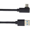 PremiumCord Kábel USB typ C/M zahnutý konektor 90 ° - USB 3.0 A/M, 1m ku31cz1bk PremiumCord Kábel USB typ C/M zahnutý konektor 90 ° - USB 3.0 A/M, 1m ku31cz1bk