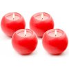 Sviečka guľa 6cm PROVENCE 4ks červená Sviečka guľa 6cm PROVENCE 4ks červená