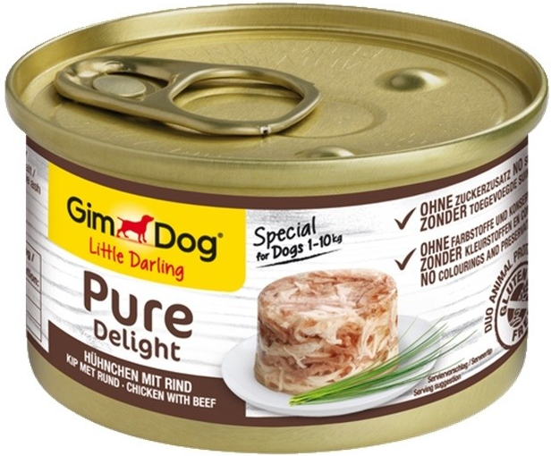 Gimdog Pure Delight kura s hovězím 85 g