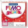 Fimo KIDS Modelovací hmota 42g červená se třpytkami