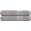 Uteráky do sauny 2 ks Sivé 80x200 cm 360 g/m² 100 % bavlna Uteráky do sauny 2 ks Sivé 80x200 cm 360 g/m² 100 % bavlna