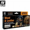 Vallejo Farby Colour Set Wood & Leater 8x17ml Vallejo Farby Colour Set Wood & Leater 8x17ml