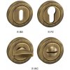 MPkovania TI - ROZETA - R delená, rozety PZ, BRM - bronz matný (77) MPkovania TI - ROZETA - R delená, rozety PZ, BRM - bronz matný (77)