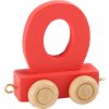Dřevěný vláček barevná abeceda písmeno O Dřevěný vláček barevná abeceda písmeno O