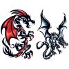 Leviathan Dragons - dočasné tetovanie Leviathan Dragons - dočasné tetovanie