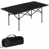 MultiGarden XLP150-120-1 Skladací kempingový stôl 120 x 55 cm s taškou, čierny