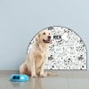 PIPPER. Ochranná textilná nálepka na stenu - Oblúk - Veselé psy Veľkosť: 83x60cm, Motív: s menom PIPPER. Ochranná textilná nálepka na stenu - Oblúk - Veselé psy Veľkosť: 83x60cm, Motív: s menom