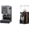 Gaggia Classic E24 BC, grey + Eureka Mignon Specialita, WD black, walnut Gaggia Classic E24 BC, grey + Eureka Mignon Specialita, WD black, walnut
