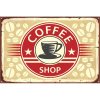 Ceduľa Coffee Shop 30cm x 20cm Plechová tabuľa Ceduľa Coffee Shop 30cm x 20cm Plechová tabuľa