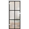 ERKADO Celosklenené dvere Graf 62 mliečne sklo s čiernymi vzormi - 80/197 cm ERKADO Celosklenené dvere Graf 62 mliečne sklo s čiernymi vzormi - 80/197 cm