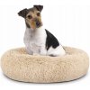OKRUHÝ pelech pre psa mačku mäkký plyšový vankúš Ø 80 cm OKRUHÝ pelech pre psa mačku mäkký plyšový vankúš Ø 80 cm