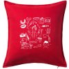 Veselá zubárka - Vankúš 50x50 - 50x50 - Iba poťah ( Červená ) Veselá zubárka - Vankúš 50x50 - 50x50 - Iba poťah ( Červená )