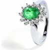 Blink-Blink Prsteň z bieleho zlata so Smaragdom a diamantmi 2254BSG Blink-Blink Prsteň z bieleho zlata so Smaragdom a diamantmi 2254BSG