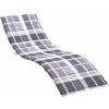 Podložka na ležadlo sivá kocka 200x60x4cm VidaXL Podložka na ležadlo sivá kocka 200x60x4cm VidaXL