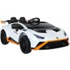 Športové detské elektrické autíčko Megacar Lamborghini STO DRIFT, 2x45W, 24V 4,5Ah, biele Športové detské elektrické autíčko Megacar Lamborghini STO DRIFT, 2x45W, 24V 4,5Ah, biele