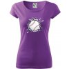 Baseball lopta v triku - Dámske tričko Pure - XS ( Fialová ) Baseball lopta v triku - Dámske tričko Pure - XS ( Fialová )