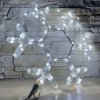 Vianočné LED osvetlenie vločka 37 cm - dekorácia na okno, dvere, výklad bílá studená Vianočné LED osvetlenie vločka 37 cm - dekorácia na okno, dvere, výklad bílá studená