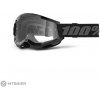 100% STRATA 2 okuliare, black/clear 100% STRATA 2 okuliare, black/clear