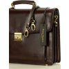 Mazzini Business Pánska tmavohnedá kožená aktovka LORIS Mazzini Business Pánska tmavohnedá kožená aktovka LORIS