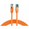 S/FTP (PiMF) Patchkábel LSOH 1m cat.6a, oranžový, Cu S/FTP (PiMF) Patchkábel LSOH 1m cat.6a, oranžový, Cu