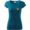 Geek líška Pure dámske tričko Petrolejová