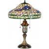 Clayre & Eef Stolná lampa Tiffany Destini - 46x60 cm E27/max 2x60W - Clayre & Eef Clayre & Eef Stolná lampa Tiffany Destini - 46x60 cm E27/max 2x60W - Clayre & Eef