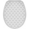 BISK Erga Iris, toaletné WC sedátko z polypropylénu, šedá so vzorom Orient, ERG-07989 BISK Erga Iris, toaletné WC sedátko z polypropylénu, šedá so vzorom Orient, ERG-07989