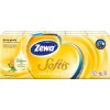 Zewa Softis Soft & Sensitive 4-vrstvové papierové vreckovky, 10× 9 ks Zewa Softis Soft & Sensitive 4-vrstvové papierové vreckovky, 10× 9 ks
